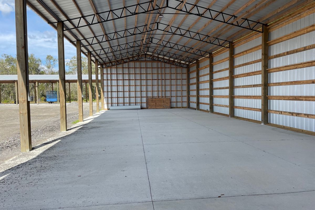Covered storage spaces